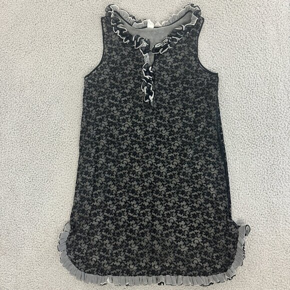 Vintage 60s Nightgown Lingerie Layered Ruffled Made in USA - Picture 10 of 16